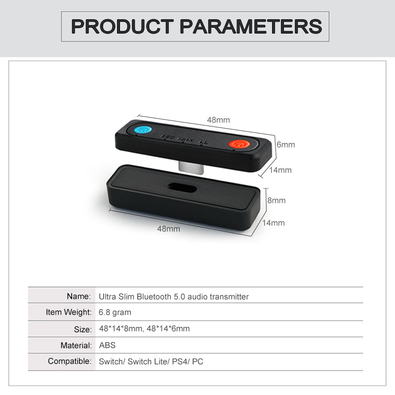 Marsback-ultra-thin5.0-bluetooth-adapter-transmitter-Switch